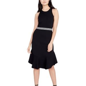 Rachel Rachel Roy Varsity Black Stripe Flare Dress